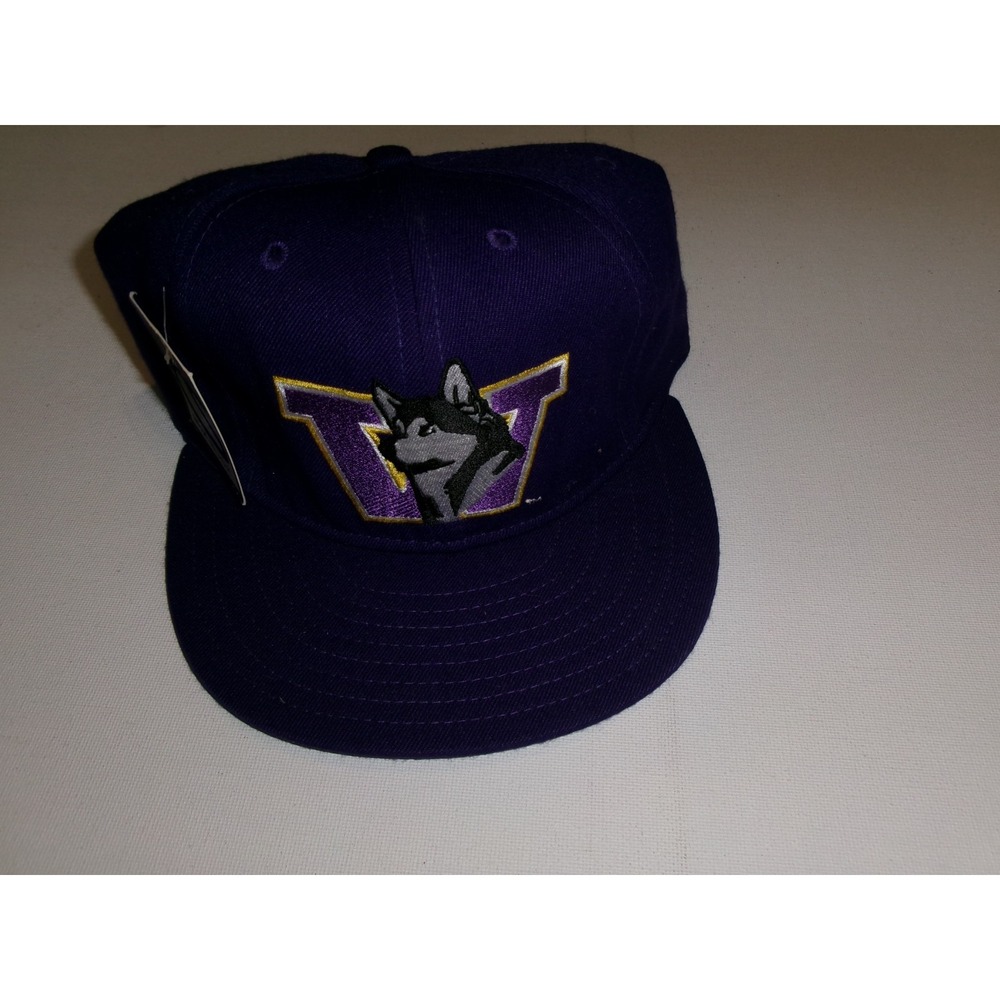 WASHINGTON HUSKIES 80S USA MADE FITTED BEACH GOLF Y2K 00S HAT CAP VINTAGE S1
